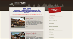 Desktop Screenshot of hotelpolom.cz