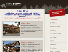 Tablet Screenshot of hotelpolom.cz